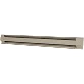 Cadet F Series 60 in. Electric Baseboard Heater (Model: 5F1250A, Part: 06510), 240/208 Volt, 1250/937 Watt, Almond