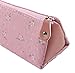 Pencil Bags- Set of 3 Pencil Pouch Organizers for Home and Office, Ideal for Students, Travel Cosmetic Makeup Bag for Women, Flower Designs, 7.25 x 2.75 x 3 Inches