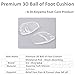 Dr.Koyama 4 Pairs Premium 3D Ball of Foot Cushions for High Heels & Pumps Ball of Foot Pain Relief