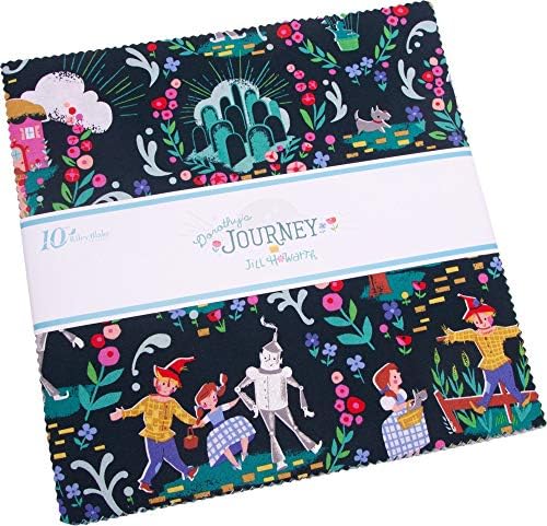 Jill Howarth Dorothy's Journey 10" Stacker 42 10-inch Squares Layer Cake Riley Blake 10-8680-42