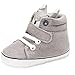Iuhan Cotton Baby Girl Boys Fox Hight Cut Shoes Anti-Slip Infant Soft Sole Sneaker (Age:0~6 Month, Gray)