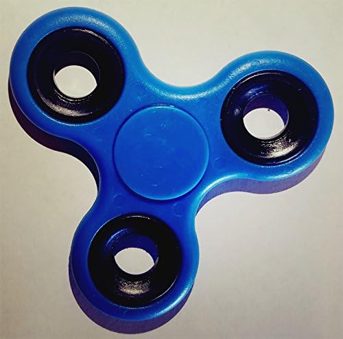 Fidget Spinner Tri-Fidget Hand Spinner, Ultra Fast Bearings, Finger Toy, Stress Reducer, ADHD, New (Blue)