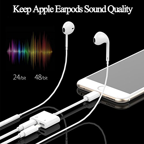 image for Ambrrhty Lightning Jack Adapter for iPhone 8/8Plus iPhone 7/7Plus iPho