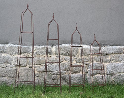 Rost Obelisk, quadratisch, Rankgerüst 180 cm hoch – Bild 6