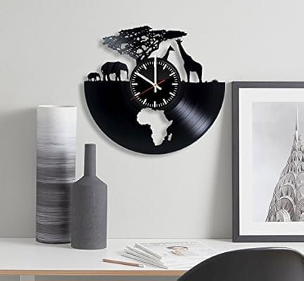 Amazon Com African Animals Clock Africa Safari Vinyl Record
