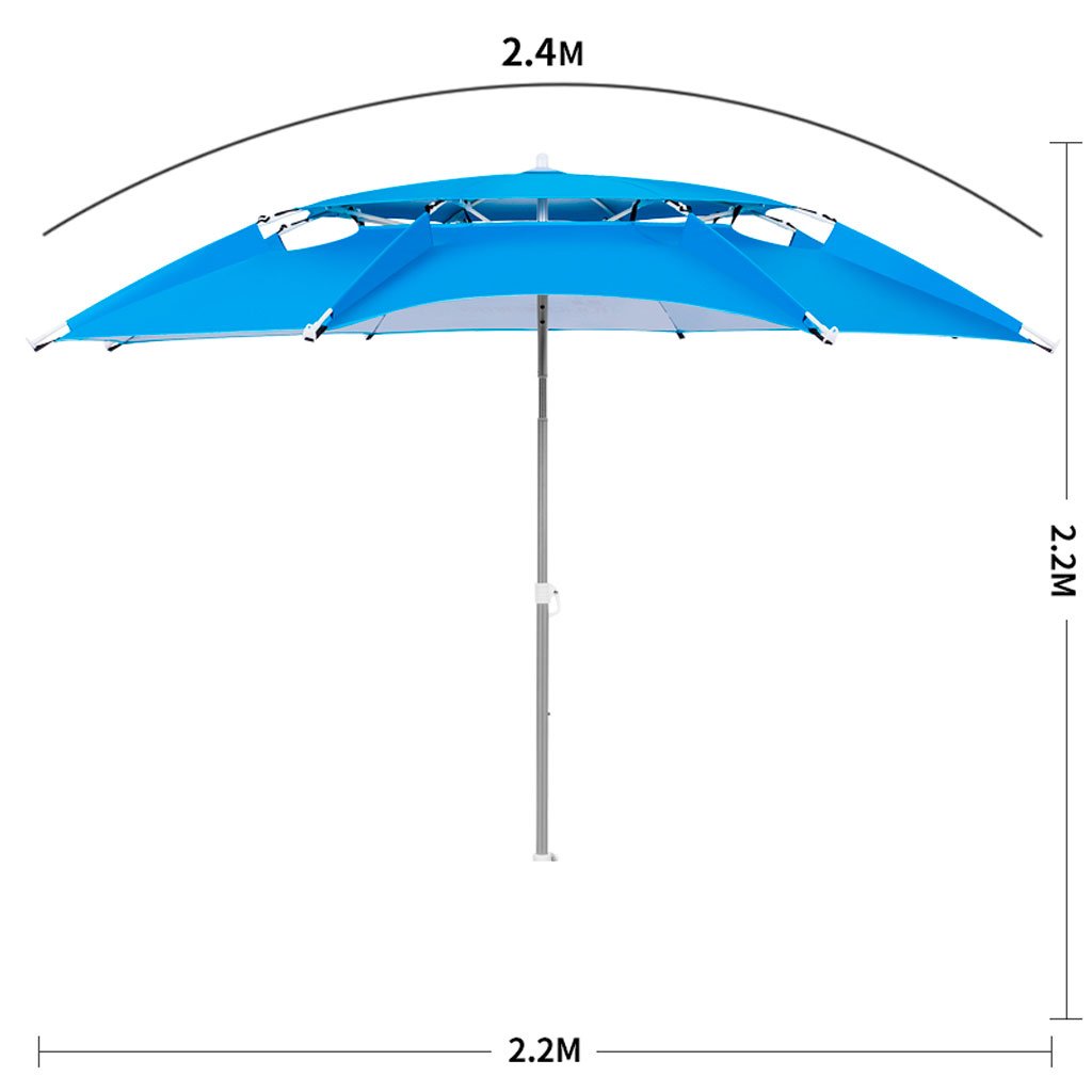 国際ブランド Lss 屋外アンブレラ 釣り傘 傘 雨 厚くするビニール 2 4m 釣り傘 ユニバーサル ダブル傘 釣り傘 色 青 サイズ さいず 240cm B07db6zc8l 時間指定不可 Vogmoda Com Ar