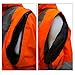 New York Hi-Viz Workwear J8511-XL Men's Ansi Class 3 High Visibility Safety Bomber Jacket With Zipper, PVC Pocket, Black Bottom and Detachable sleeve (Extra Large, Orange)