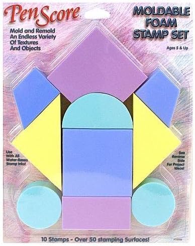 PenScore Magic Stamp Moldable Foam Stamp Set 2 pcs sku# 1844881MA