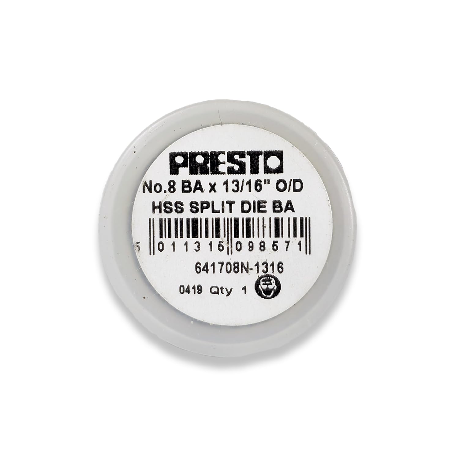 Presto 641708N-1316 BA HSS Circular Adjustable Split Die