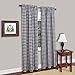 Buffalo Check Panel Window Curtain - 42 Inch Width, 84 Inch Length - Navy & Ivory Plaid - Light Filtering Farmhouse Country Drapes for Bedroom Living & Dining Room by Achim Home Decor
