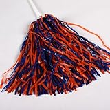 Blue and Orange Pom Poms