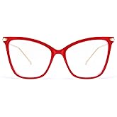 FEISEDY Oversized Cat Eye Glasses Frame Blue Light Blocking Eyewear for Women B2589
