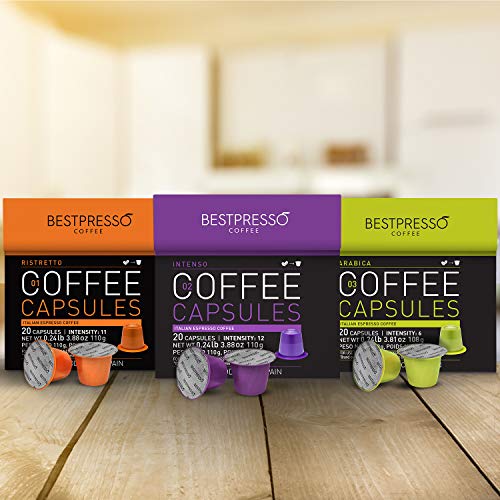 Bestpresso Coffee for Nespresso Original Machine 120 pods Certified Genuine Espresso Variety Pack, P - //medicalbooks.filipinodoctors.org