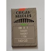 NgoSew Organ DB X 1 Industrial Round Shank Needles 16X257 Choose Size 125/20, 130/21, 140/22, 160/23, 180/24, 200/25 (10 Needles) (160/23)