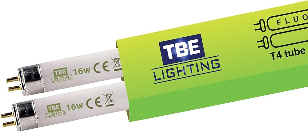 TBE Lighting T4 480mm 16W Fluorescent Tube G5 Base Soft White 3500K 2 Pack