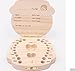 Anbaby Cute Personality Baby Teeth Box Save Wooden Boxes Deciduous Souvenir Box (Girl)