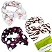 BMC 3pc Mix Pattern Ultra Soft Face Washing Stretch Elastic Bow Towel Headbands