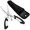 Fishing-Pliers-65-Inch-Stainless-Steel-Long-Needle-Nose-for-Split-Ring-Sharp-Line-Cutter-Sheath-Kayak-or-Boat-Accessories-Compact-Lightweight-Gear-by-The-Fishing-Tree