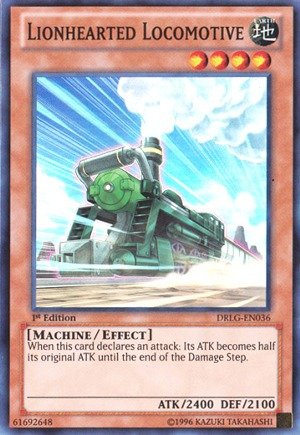 Yu-Gi-Oh! - Lionhearted Locomotive (DRLG-EN036) - Dragons of Legend - 1st Edition - Super Rare