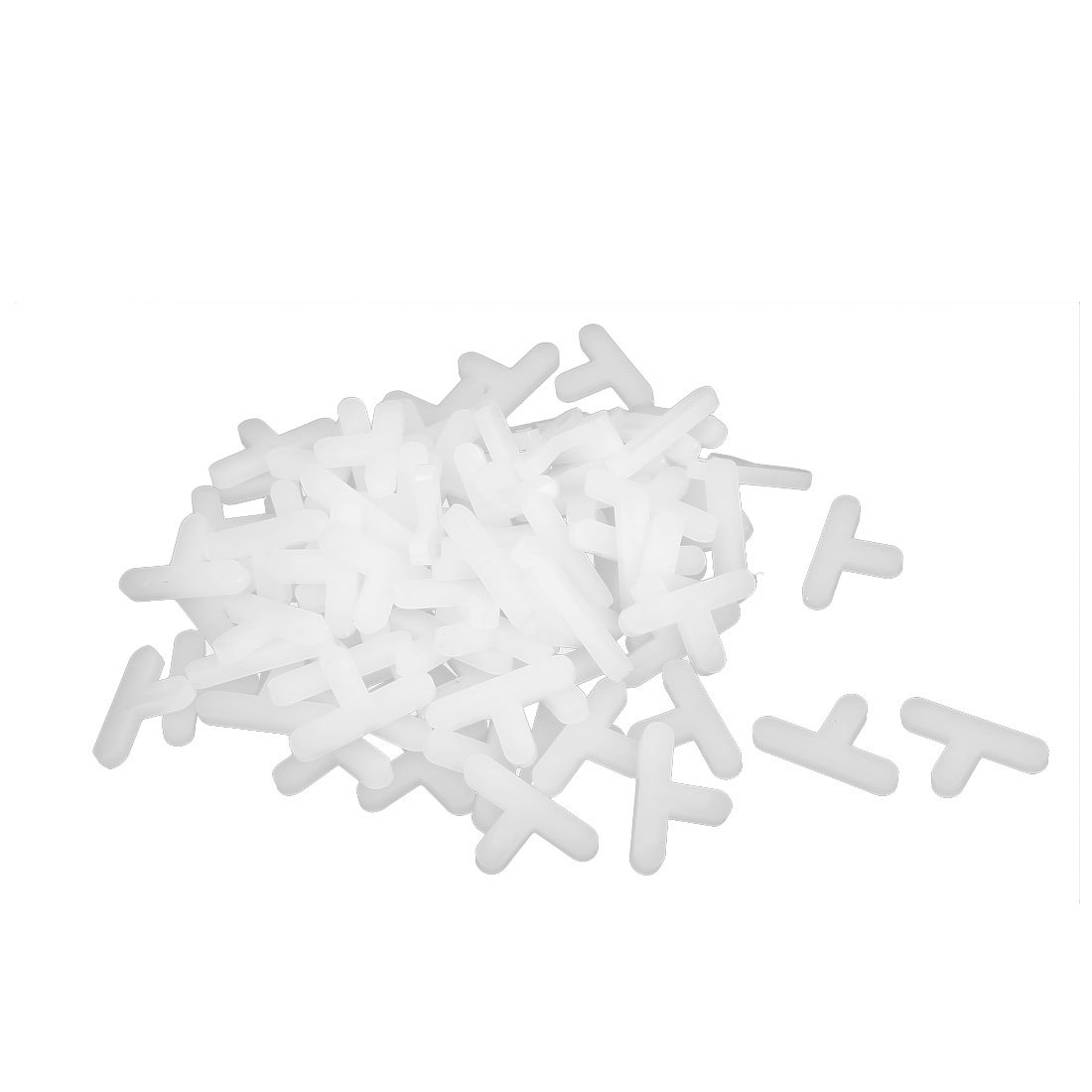 Sourcingmap Wall Floor Tile Plastic T Type Spacer Tiling Tool 5mm White 100pcs
