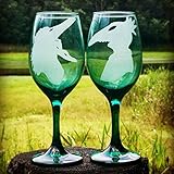 Beetlejuice Wine Glasses, hand engraved, Adam and Barbara wedding glasses, Hand Engraved glasses