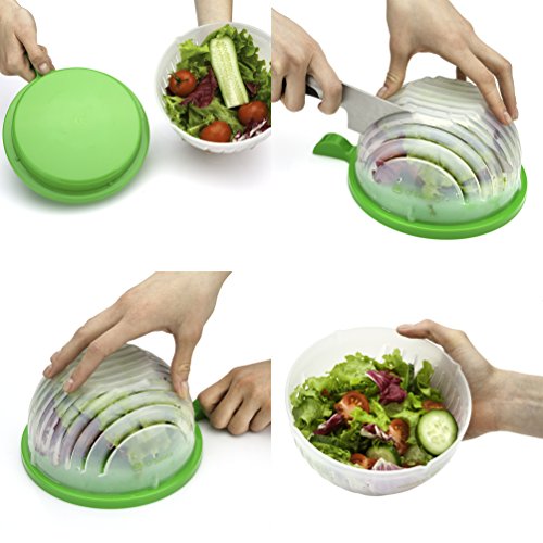 THE ORIGINAL Salad cutter bowl Best Salad maker. Vegetable chopper