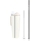 Replacement 316 Metal Stainless Steel Straws Compatible for Owala FreeSip Sway 30oz 40oz & FreeSip Tumbler 40oz Water Bottles,Eco-Friendly Alternative to Plastic Straws (9.76Inch)