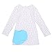 Arshiner Kids Girls Long Sleeve Cotton Dress Sweet Heart Printed Daily Shift Clothes