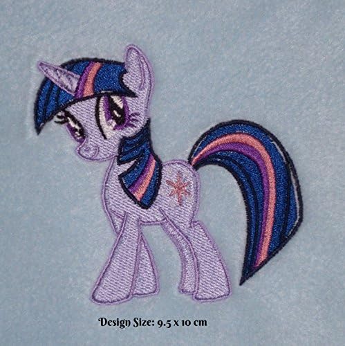 Twilight Sparkle My Little Pony Design (208) - Embroidered Personalised Fleece Baby Blanket (Lilac)