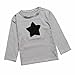 Baby Kids Boys Girls Star Striped Long Sleeve O Rong BFF T-Shirt Tee