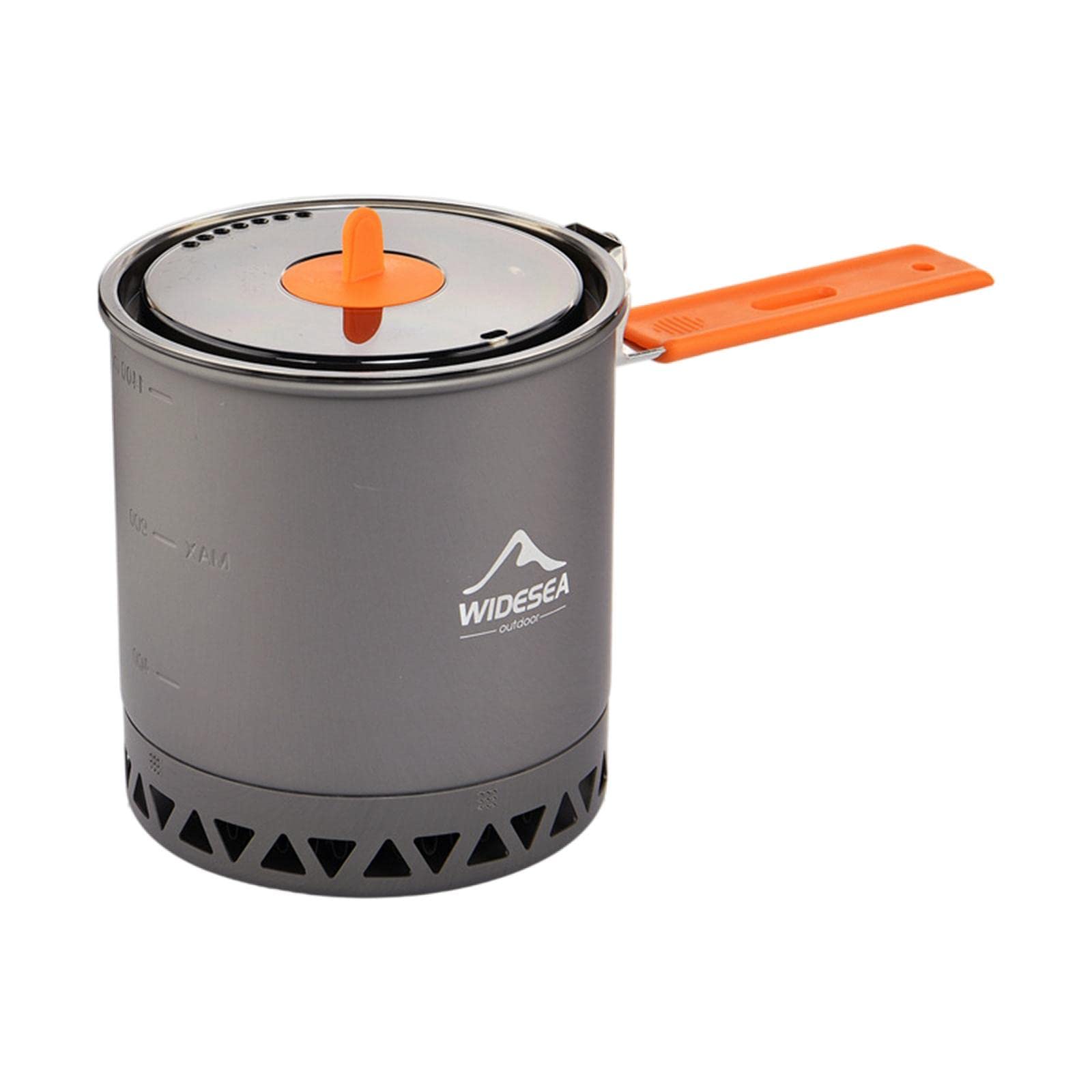 Colcolo Camping Cooking Pot Outdoor Camp Pot 1.6 Liter Lightweight Backpacking Hiking Pot - Outstanding Times & Save Fuel, Heat Exchanger Pot