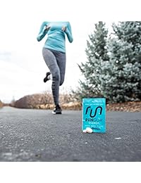 RUN GUM Mint Energy Chewing Gum 50mg Caffeine Taurine & B-Vitamins 64 Pieces (32pk) Best Value