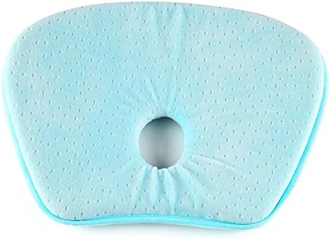 Baby Pillow Umbrella Type Memory Cotton Fixed The Head Pillow Anti Migraine Child's Pillow (blue)
