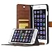 iPhone 6S Plus Case, [Wallet Case] AceAbove Stand Apple iPhone 6S Plus Case [Kickstand] Leather Cover with Credit Card ID Holders (Dark Brown) for Apple iPhone 6 Plus (2014) / iPhone 6S Plus (2015)