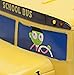 Kid Galaxy PBS Kids Toy School Bus. Soft Push Car Vehicle for Toddlers, Kids Age 18 Months & Up, Yellow. Juguetes Coche Camión para Niños. from Co. Behind Caillou, Cat in The Hat & Clifford Vehicle