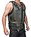 Blingsoul Men's Shearling Coat Black Leather Swedish Bomber Jacket | Bain Real Black, 4XL