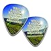 Christian Guitar Picks - Almighty God (12-Pack) - Encouraging Bible Scripture Verse - Psalm 23 - Inspirational Gifts Church Supplies Praise and Worship Guitar Stocking Stuffers