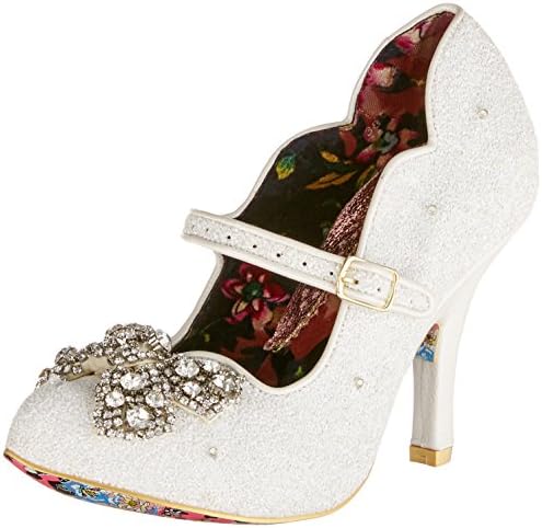 irregular choice shimmer white