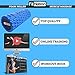 Fit Nation Foam Roller for Muscle Massage with Exercise Book, Ultra Strong Solid Core Muscle Roller for Deep Pain Relief in Your Aching Legs and Body. Ideal for Runner Cyclist Cross Fit Athlete