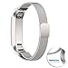 Fitbit Alta (HR) Bands, No1seller Magnetic Milanese Loop Stainless Steel Magnet Closure Lock Bracelet Strap Band Watch Band For Fitbit Alta and Fitbit Alta HR Fitness Tracker