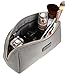 Makeup Bag For Women Cosmetic Pouch Storage Toiletry Travel Accessories Organizer (Gray)