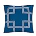 Chic Home Blue Reversible Bed in a Bag Quilt Set, King Size (4 Piece), Madrid - Microfiber Bedding with Geometric Medallion Boho Pattern Print - Quilt, Pillow Shams and Decorative Pillows