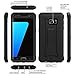 TOUGHBOX Galaxy S7 Case Edge, [Shield Series®] [Shockproof] [Black] for Samsung Galaxy S7 Edge Case [Built in Screen Protector] [with Holster & Belt Clip] [Has Kickstand]