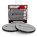 Iron Bull Strength Power Gliderz - Core Sliders Gliding Discs - Exercise Sliders are Dual Sided for Use on Carpet or Hardwood Floors - Abdominal Exercise Equipment (Black/Grey)