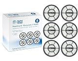 Fette Filter - Exhaust Vacuum Filter Compatible with Eureka Airspeed EF-7 Models AS3001A, AS3008A, AS3011A, AS3030A, AS3033A. Compare to Part # 091541 (6-Pack)