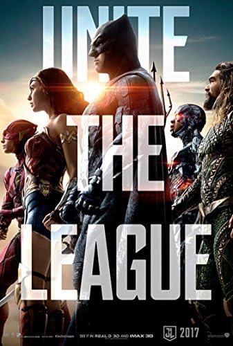 DC The Justice League 2017 Movie Poster 16x23 inch Removable Self-Adhesive Wall Decor (16x23")