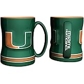 NCAA Miami Hurricanes 226675 Coffee Mug, Team Color, 14 oz