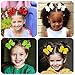 CHLONG 30pcs 4 Inches Grosgrain Ribbon Hair Bow Clips Set for Girls Toddlers Kids Teens 15 Color (4inch-30pcs)
