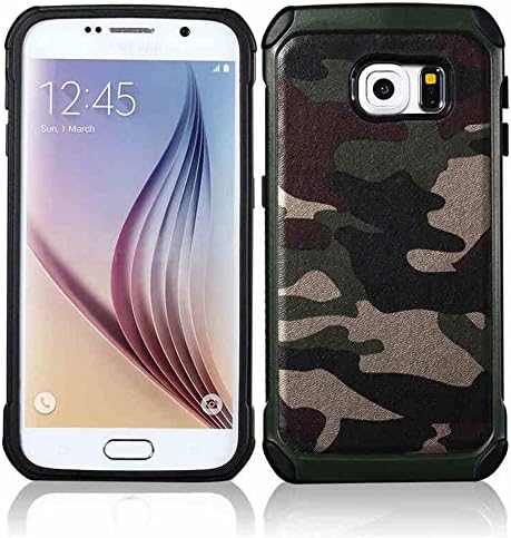 Camouflage Samsung Galaxy S6 case,Joy2ee Shockproof High Impact Resist Hard Armor Case [Army green]