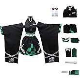 Juejuezi New Women Cosplay Costume Kimono Dress Halloween Off Shoulder Skirt Outfit Adult